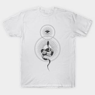 All seeing Eye of Providence and Snake of Wisdom T-Shirt